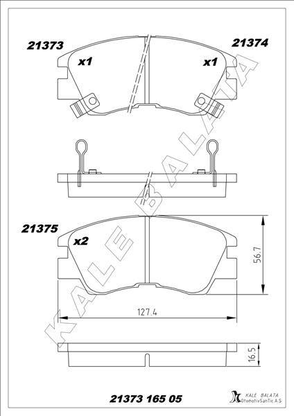 Mitsubishi Colt Delica III L200 II L300 III Pajero Montero Valley Ön Fren... KALE-BALATA