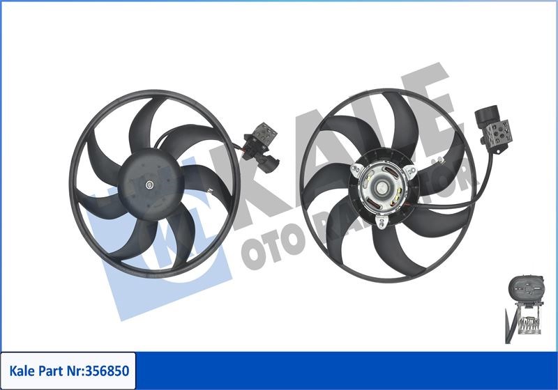 Opel Combo Corsa C Fan Motor Grubu KALE-RADYATOR