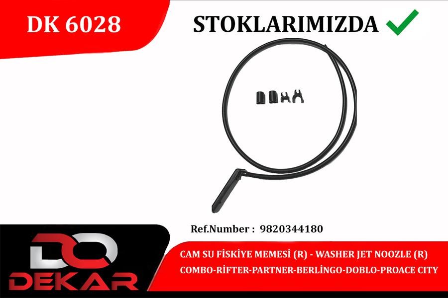 Opel Combo Cam Su Fıskiye Memesi Sağ DEKAR