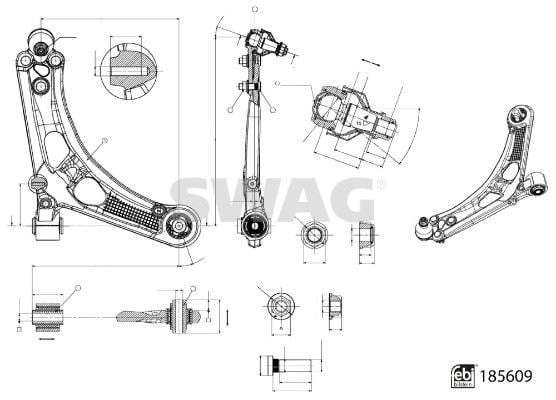 Opel Combo E Peugeot Partner Rifter 508 Citroen Berlingo Ön Sağ Komple... SWAG