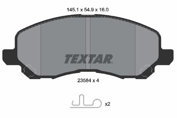 Jeep Compass Ön Fren Balatası TEXTAR