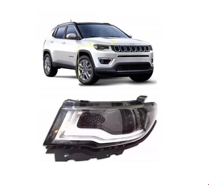 Jeep Compass Ön Far Sol Halojen Mercekli DOGAN-