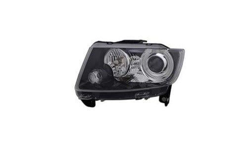 Jeep Compass Ön Far Elektrik Motorlu Siyah Sol 2014-2015 TYC
