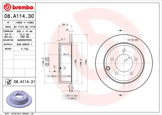 Jeep Compass Patriot Arka Fren Diski BREMBO