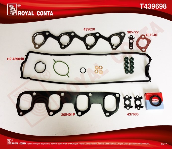 Ford Connect Focus 1.8 TDCI Motor Üst Takım Conta Reinz Keçeli Subap Lastikli ROYAL