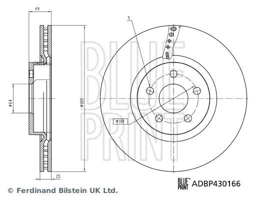 Ford Connect Ön Fren Diski BLUEPRINT