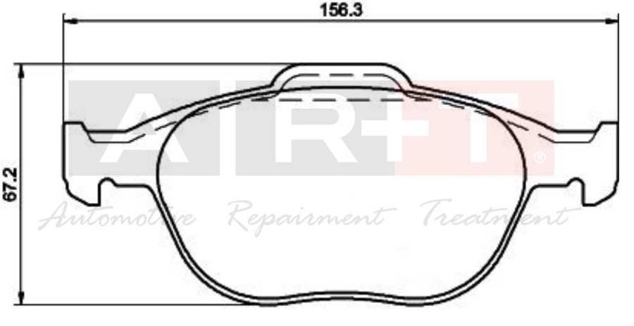 Ford Connect 1.8TDCI 02-14 Ön Fren Balatası ART-BALATA
