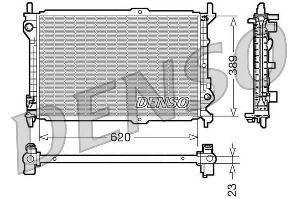 Ford Connect Motor Su Radyatörü 1.8TDCI 75 90PS 03>09 Klimasız DENSO