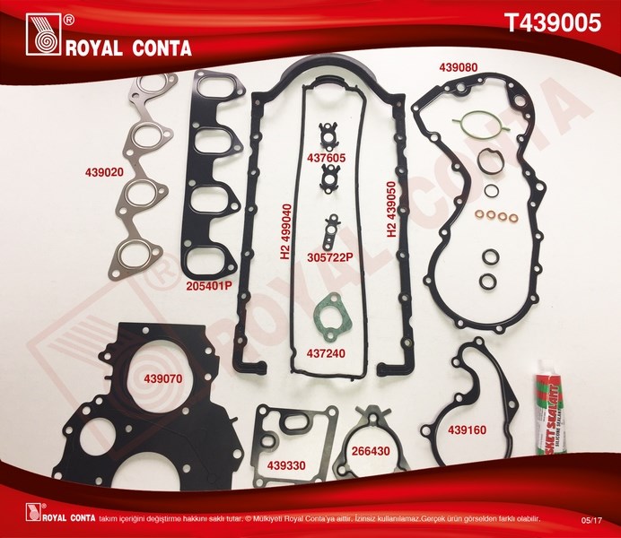 Ford Connect Focus I Motor Takım Conta (Keçe ve Subap Lastiği Hariç) ROYAL