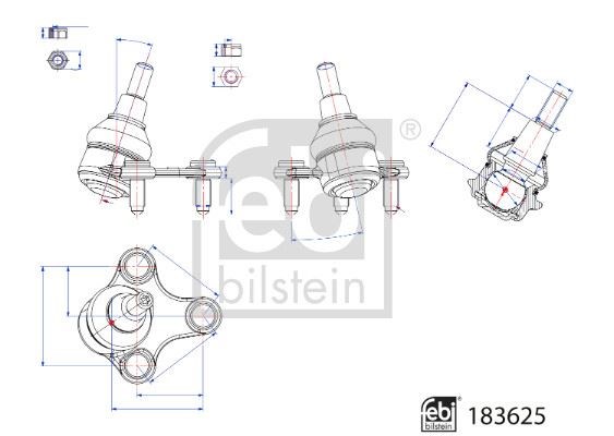 Ford Connect Rotil Alt Sol FEBI