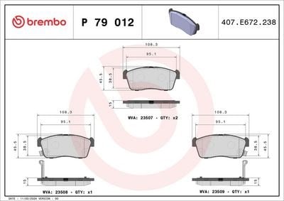 Daihatsu Copen Ön Fren Balatası BREMBO