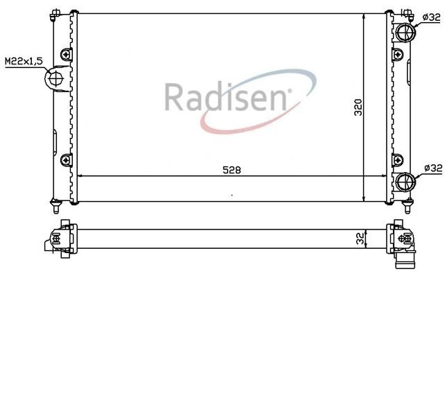 Seat Cordoba Radyatör Borular Sağda RADISEN