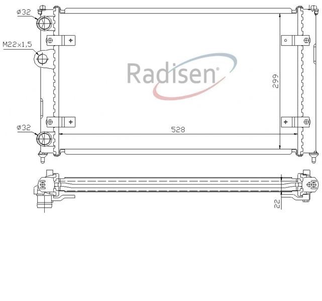 Seat Cordoba Radyatör Borular Solda RADISEN