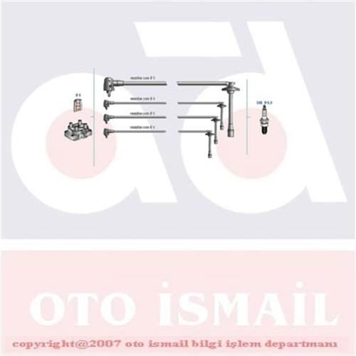 Toyota Corolla Bujİ Kablosu 1.6L 4A-FE AE101 AE111 DOHC Enjeksiyonlu DODUCO