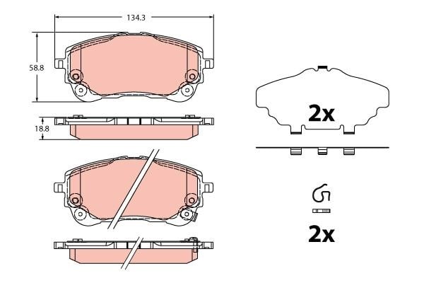 Toyota Corolla Yaris Cross Ön Fren Balatası TRW