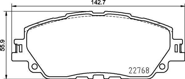 Toyota Corolla Cross Ön Fren Balatası BREMBO