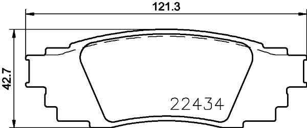 Toyota Corolla Cross Arka Fren Balatası BREMBO