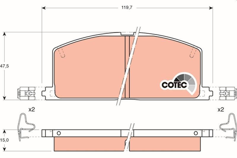 Toyota Corolla Starlet Ön Fren Balatası TRW
