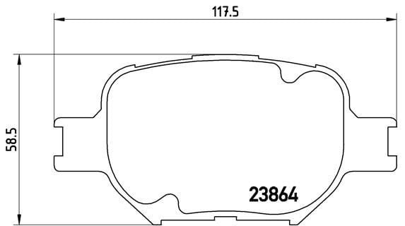 Toyota Corolla Verso Ön Fren Balatası Low-Met BREMBO