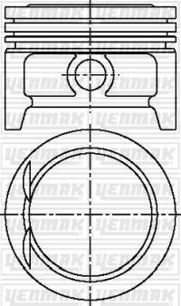 Opel Corsa Tigra Motor Piston Segman STD X 1.4 XE/NC/NE/NZ 77.6 YENMAK
