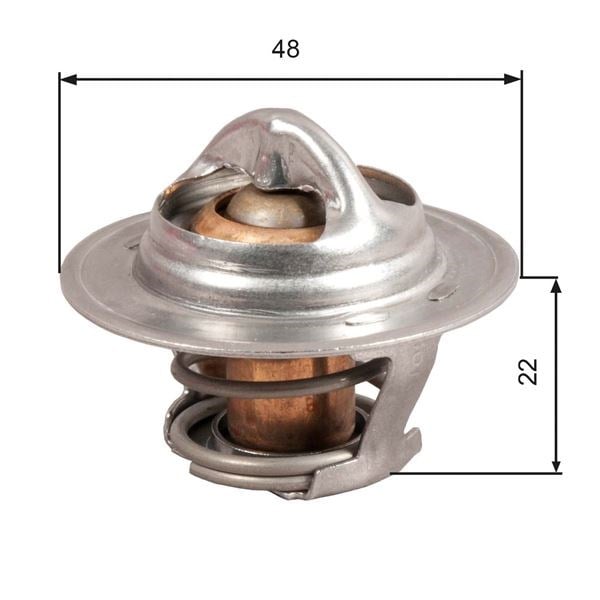 Opel Corsa A Termostat 92C GATES