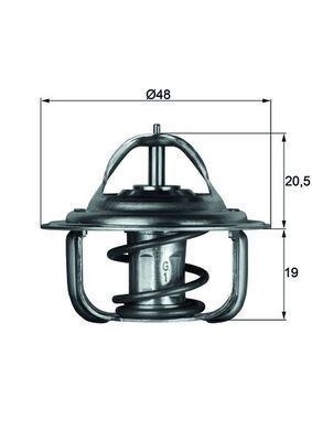 Corsa A-B-Astra F-G-Vectra A-B-Ascona C-Kadett E-Cielo-Lanos Termostat 92C MAHLE