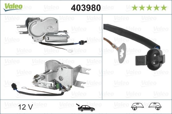Opel Corsa B Arka Silecek Motoru VALEO