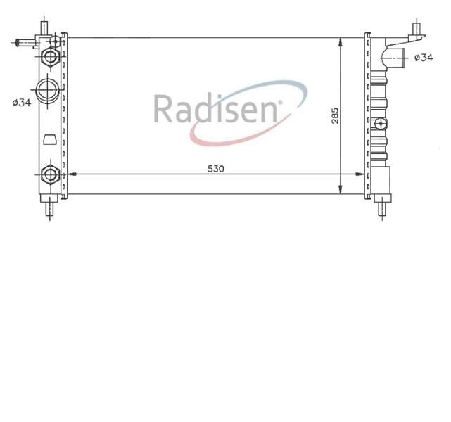 Opel Corsa B Combo Radyatör 1.2i-1.4i 16V-1.6i 16V Klimasız AT Mechanical RADISEN