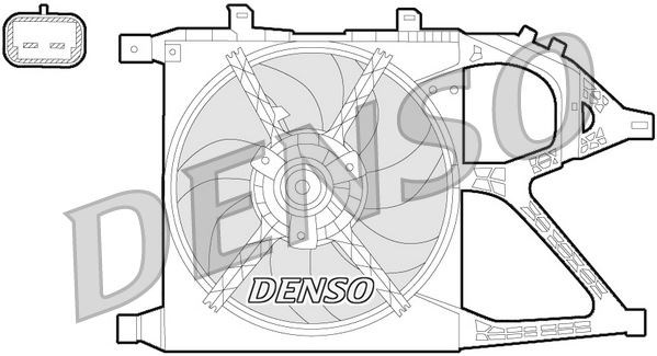 Opel Corsa C Radyatör Fan Motoru DENSO
