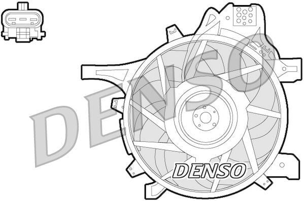 Opel Corsa C Radyatör Fan Motoru DENSO