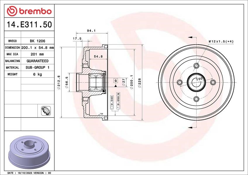 Opel Corsa C Arka Fren Kampanası ABS'li BREMBO