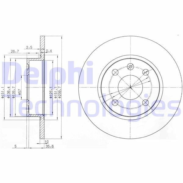 Opel Corsa C Arka Fren Aynası DELPHI