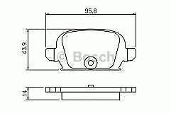 Opel Corsa C Arka Fren Balatası Disk Frenler BOSCH