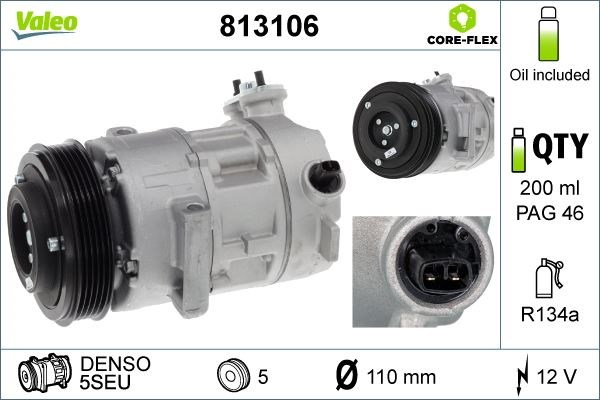 Opel Corsa C Klima Kompresörü 06-14 1.0-1.2-1.4 VALEO