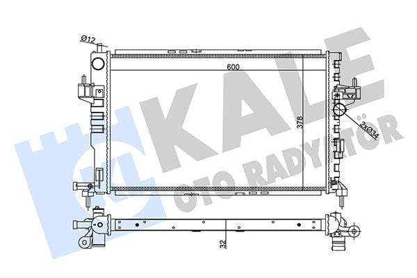 Opel Corsa C Su Radyatörü KALE-RADYATOR