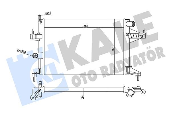 Opel Corsa C Su Radyatörü KALE-RADYATOR