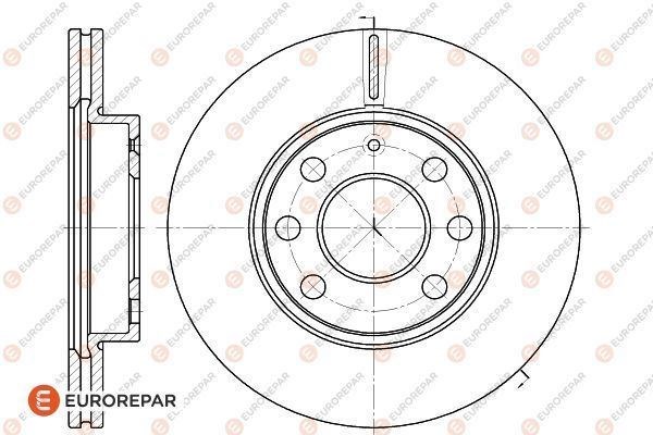 Opel Corsa C Ön Fren Diski ABS'li 1.0-1.2 16V EUROREPAR