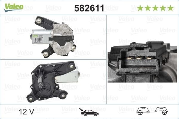Opel Corsa C Combo C Meriva A Astra G Zafira A Arka Silecek Motoru VALEO