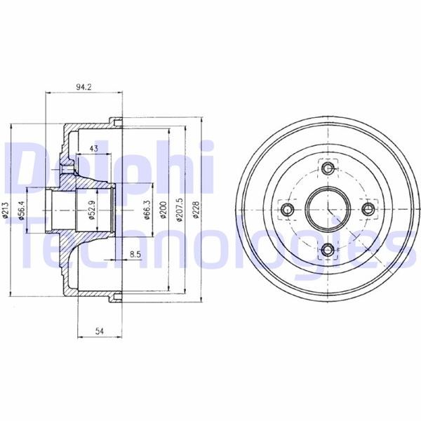 Opel Corsa C Arka Fren Kampanası ABS'li DELPHI