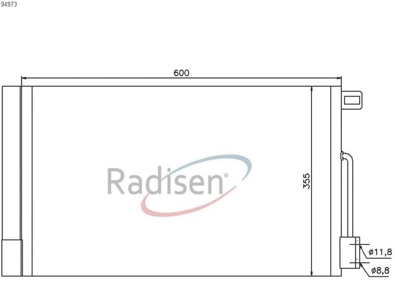 Opel Corsa D Klima Radyatörü RADISEN