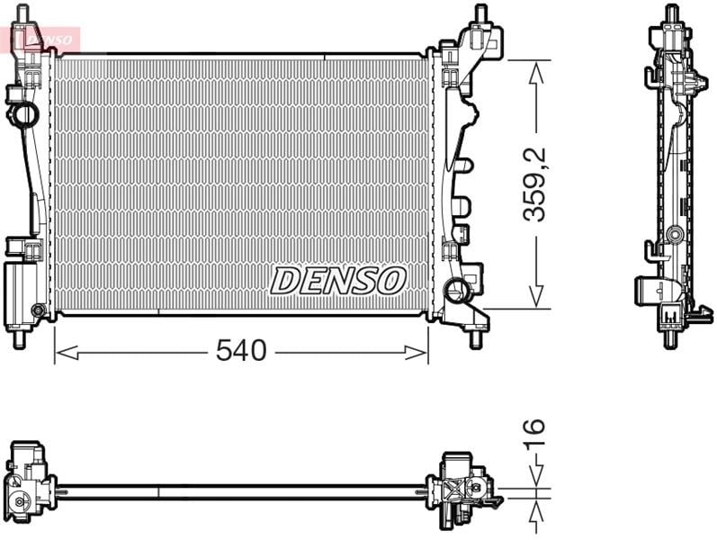Opel Corsa D Corsa E Motor Su Radyatörü 1.2 1.4 DENSO