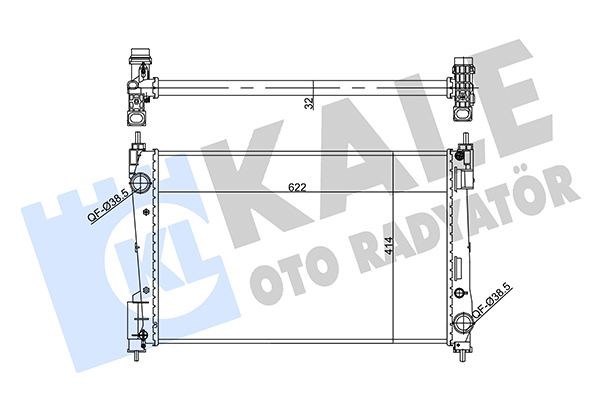 Opel Corsa D Su Radyatörü KALE-RADYATOR