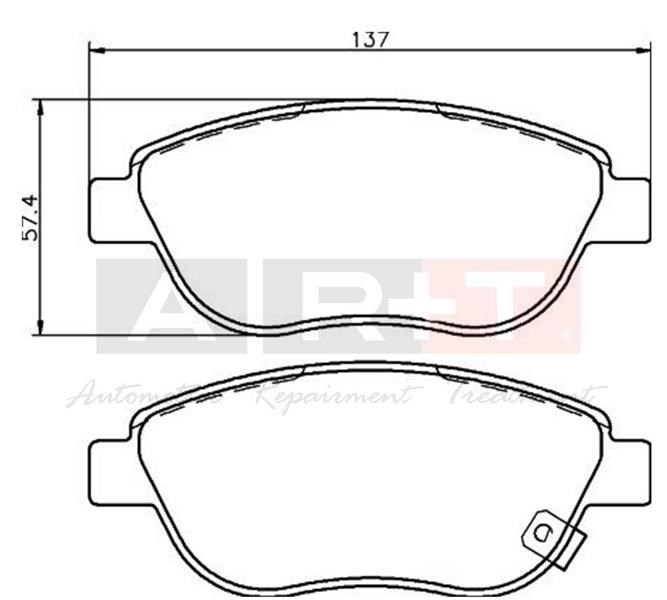 Opel Corsa D Fiat 500L Ön Balata Büyük Tip ART-BALATA