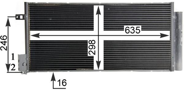 Opel Corsa D Combo Fiat Grande Punto Bravo 2 Linea Klima Radyatörü MAHLE