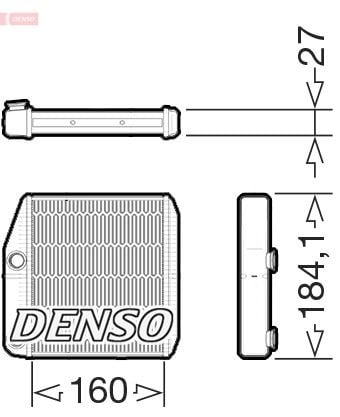 Opel Corsa D Kalorifer Radyatörü [Borusuz Tip] DENSO