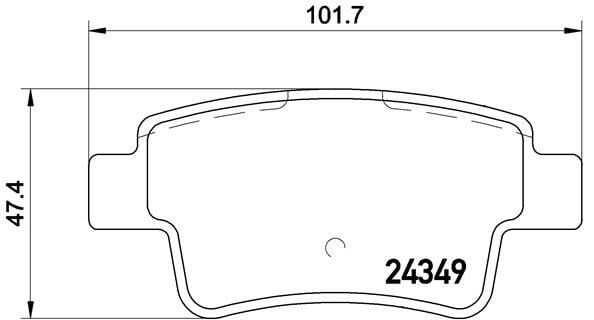 Opel Corsa D Grande Punto Arka Fren Balatası Disk Fren BREMBO