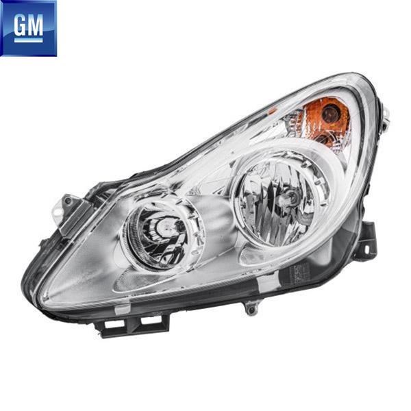 Opel Corsa D Sol Krom Far Elektrikli Halojen H7 H1 [Adaptif Hariç] GM