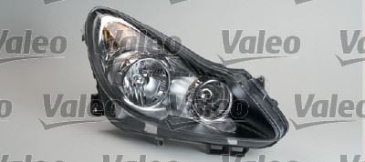 Opel Corsa D Sol Far Siyah Krom Elektrikli Halojen H7 H1 VALEO