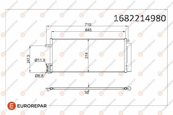 Opel Corsa D Klima Radyatörü EUROREPAR