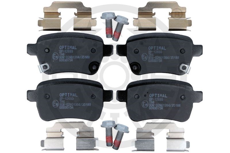 Opel Corsa E Adam Fiat Egea 500L Arka Fren Balatası 15 Jant 264mm OPTIMAL